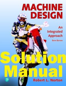 Solution Manual Machine Design 6th Edition Robert Norton