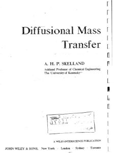 Skelland Diffusional Mass Transfer Download