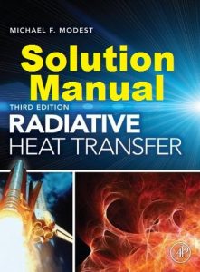 Solution Manual Radiative Heat Transfer 3rd Edition Michael Modest