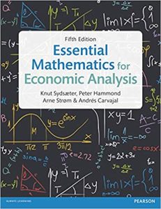 Knut Sydsaeter Essential Mathematics for Economic Analysis 5th Edition