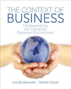 The Context of Business: Understanding the Canadian Business Environment Len Karakowsky & Natalie Guriel