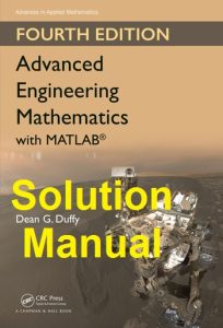 Solution Manual Advanced Engineering Mathematics with MATLAB 4th Edition Dean Duffy