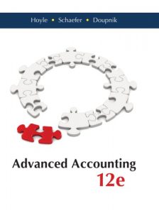 Hoyle Schaefer Advanced Accounting 12th edition download