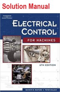 Solution Manual for Electrical Control for Machines - Peter Giuliani, Leo Chartrand