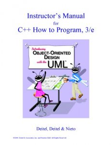 Instructor's Manual for C++ - Paul Deitel, Harvey Deitel