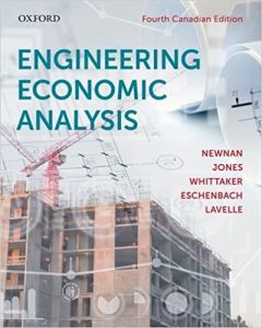 Engineering Economic Analysis 4th Canadian Edition by Donald Newnan & John Jones