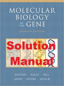 Solution Manual Molecular Biology of the Gene 7th edition by Watson & Baker