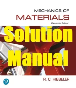 Solution Manual Mechanics of Materials 11th Edition Russell Hibbeler