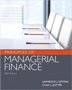 Principles of Managerial Finance 13th edition Lawrence Gitman Chad Zutter